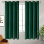 BGment Green Blackout Curtains 63 Inch Length 2 Panels Set, Grommet Thermal by BGment