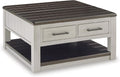 Signature Design by Ashley Lift-Top Coffee Table with Storage, Farmhouse