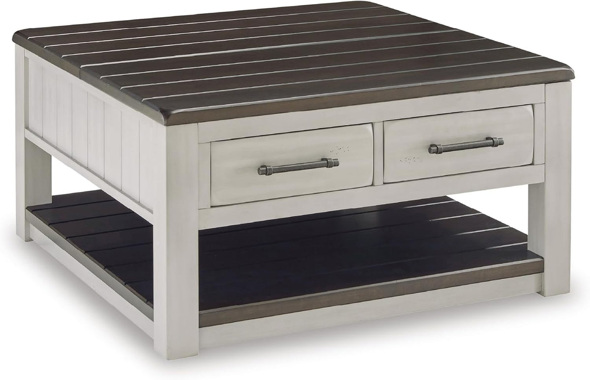 Signature Design by Ashley Lift-Top Coffee Table with Storage, Farmhouse