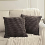 Fancy Homi 4 Packs Boho Dark Brown Decorative Throw Pillow Covers 24x24 Inch - Image 6