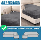H.VERSAILTEX Velvet Stretch Individual Chaise Cover Sectional Couch Covers - Image 6