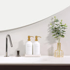 Prus Waso Gold Soap Dispenser Bathroom Set