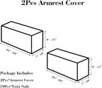 2Pcs Couch Arm Covers, Armrest Cover - Image 2