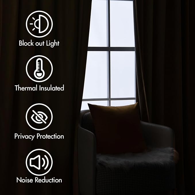 MIULEE Velvet Curtains 108 inches - Image 5