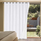 H.VERSAILTEX Linen Blackout Curtains Durable Thick Textured Linen Look 100% by HVERSAILTEX