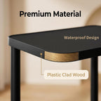 3 Tier Bathroom Organizer and Storage,Vanity Corner Shelf,Black