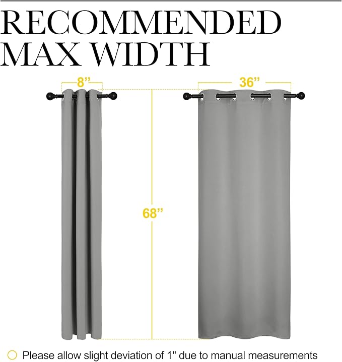 NICETOWN Thermal Insulated Grommet Blackout Curtains, Kids Window Drape Panel - Image 7