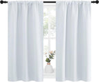 NICETOWN Greyish White Window Curtain Panels - Image 2