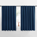 NICETOWN Blackout Curtains for Bedroom, Moroccan Blue, 1 Pair, 70 by 63-inch by NICETOWN