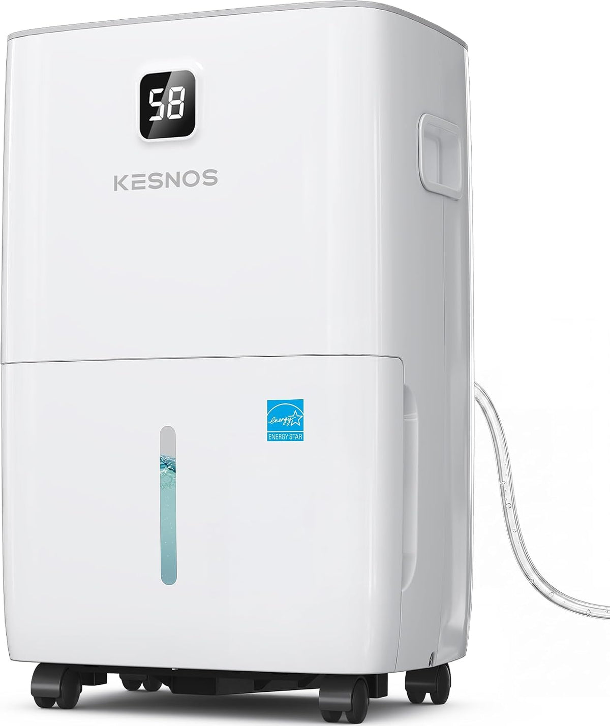 80 Pints Energy Star Dehumidifier for Basement with Drain Hose, 6000 Sq. Ft