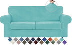 WEERRW Velvet Couch Covers for 2 Cushion Couch Sofa by WEERRW