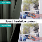 NICETOWN 100% Blackout Curtains 86 inches Long, Pair of Energy Smart & Noise - Image 4