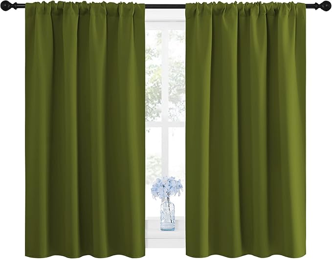 NICETOWN Window Curtains Blackout Drapes, Thermal Insulated Solid Rod Pocket - Image 2