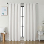 Simplebrand Ava Light Beige Light Filtering Curtains by Simplebrand
