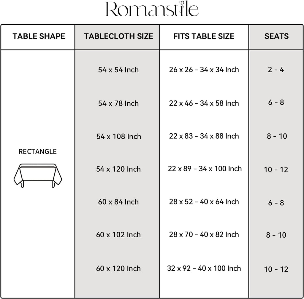 Romanstile Waterproof Vinyl Tablecloth Rectangle, 60 x 102 Inch, Orange