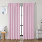 Simplebrand Ava Pink Blackout Curtains by Simplebrand