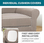 Turquoize 2 Piece Chair Covers Chair Slipcovers - Image 5