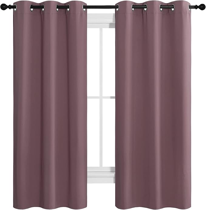 NICETOWN Dry Rose Room Darkening Curtains - Image 2