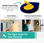 CHOMP Long Handle Wall Cleaner, 5 Minute CleanWalls Extendable Wall Washer, Ceiling Cleaner, Baseboard Duster, Telescoping Dry Dust and Wet Wash Cleaning Mop with Washable Microfiber Pad