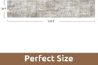 AMOAMI 2 x 10 Hallway Runner Rug Non Slip Super Soft Long Runner Rugs Machine - Image 2