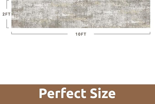 AMOAMI 2 x 10 Hallway Runner Rug Non Slip Super Soft Long Runner Rugs Machine - Image 2
