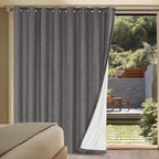 H.VERSAILTEX Linen Blackout Curtains Durable Thick Textured Linen Look 100% by HVERSAILTEX