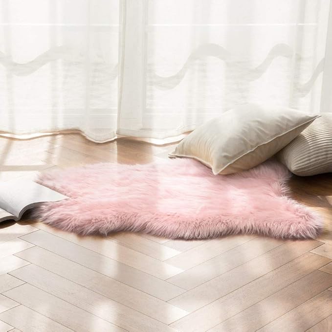 MIULEE Fluffy Rug Soft Shaggy Faux Fur Area Rug Luxury Plush Sheepskin Carpet - Image 8