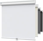 MYshade Blackout Cordless Roller Shades, Room Darkening Free-Stop Roll Up Blinds for Windows, Pull Down Blocking Blind for Home and Office, Easy to Install, 27" W X 72" H, White