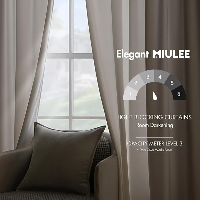 MIULEE Velvet Curtains 108 inches - Image 5