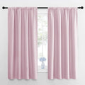 NICETOWN Kitchen Curtains, Short Blackout Drapes, Baby Pink, Thermal Insulated by NICETOWN