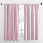 NICETOWN Kitchen Curtains, Short Blackout Drapes, Baby Pink, Thermal Insulated by NICETOWN