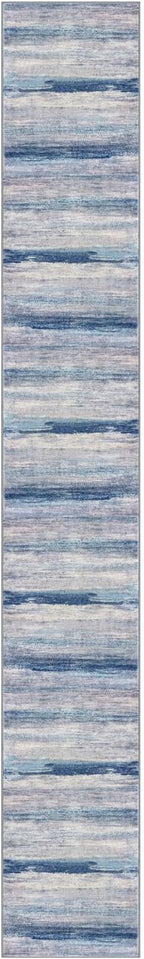 KOZYFLY Modern Abstract Washable Long Rug Runner 2.6x18 Hallway Rug Runner - Image 8