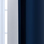 Yakamok Blue and Greyish White Ombre Curtains, Room Darkening Gradient Color - Image 7