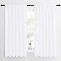 NICETOWN White Curtains, 50% Light Blocking Curtain Panels by NICETOWN