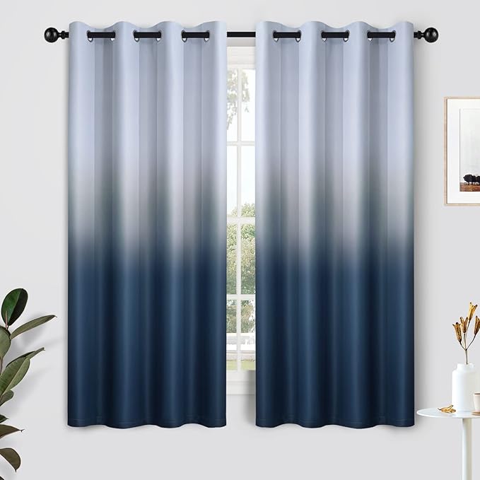 SimpleHome Ombre Curtains 52 x 63 Inch by SimpleHome