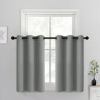 Yakamok Dove Grey Room Darking 36 Inch Length 2 Panel Sets by Yakamok