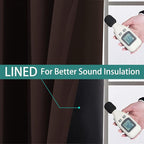 Yakamok Blackout Curtains 72 Inches Long, 2 Thick Layers Grommet Top Thermal - Image 4