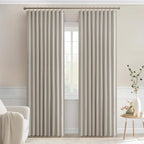 MIULEE Natural Back Tab Blackout Curtains 90 Inches Long 2 Panels Set - Image 9