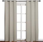 NICETOWN Natural Living Room Blackout Curtains - Image 2
