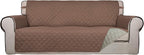 PureFit Reversible Quilted Sofa Cover, Water Resistant Slipcover Furniture by PureFit