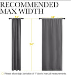 NICETOWN Grey Window Curtains for Bedroom - Image 8