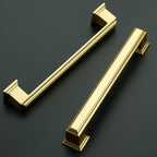 Amerdeco 6 Pack Brushed Gold Drawer Pulls 5"