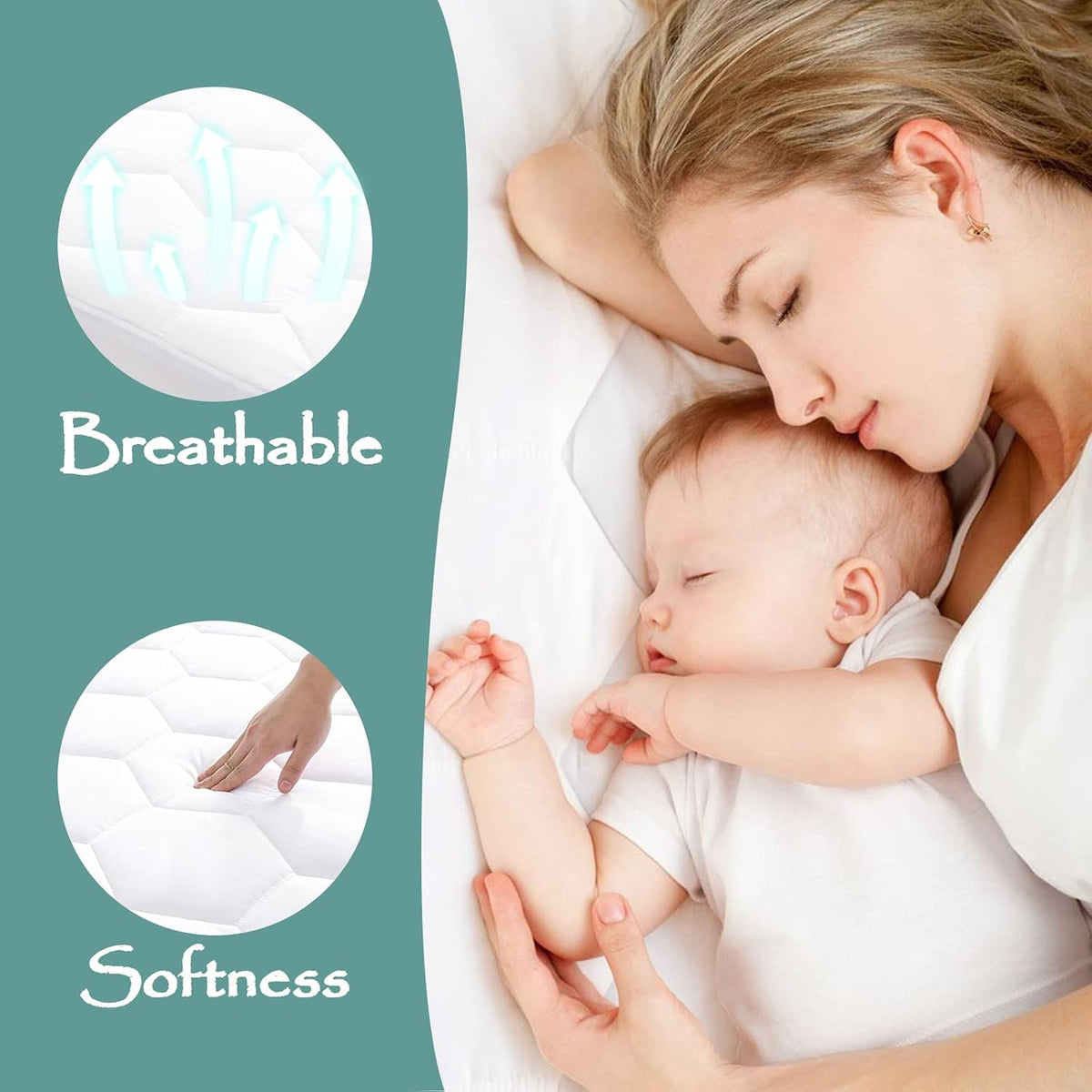 Softhour Twin XL Mattress Protector, Quilted Waterproof Mattress Protector