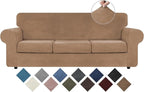 WEERRW 4 Pieces Polyester and Spandex High Stretch Couch Covers by WEERRW