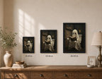 Halloween Bathroom Wall Art, Ghost Reading Picture, Funny Spooky Decor