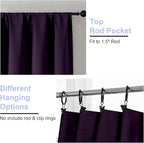 Simplebrand Ava BlackBerry Blackout Curtains - Image 4