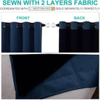 NICETOWN 100% Blackout Blinds, Laundry Room Decor Window Treatment Curtains - Image 4