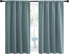 NICETOWN Greyish Blue Blackout Curtains Panels - Image 2