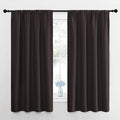 NICETOWN Kitchen Curtains, Short Blackout Curtains & Drapes, Toffee Brown by NICETOWN