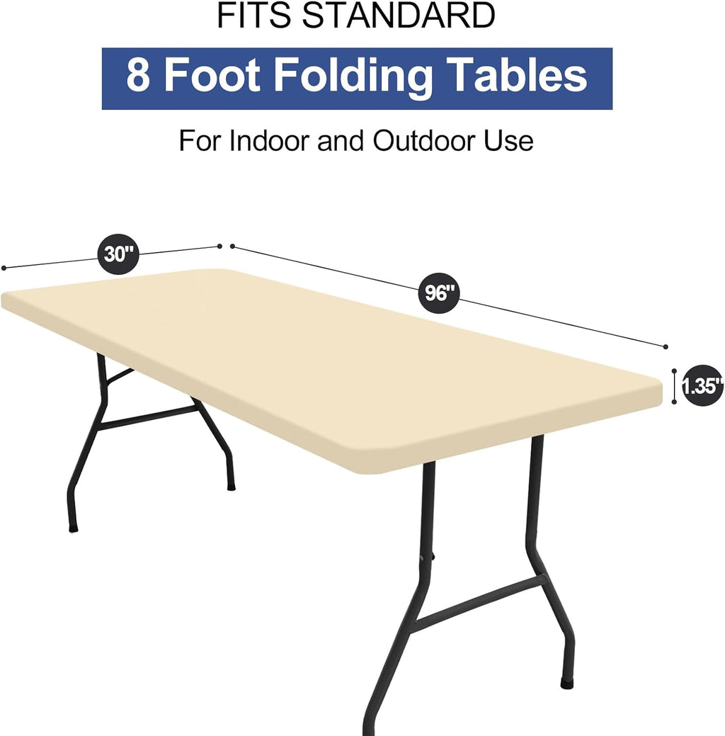 homing Rectangle Table Cloth Cover 8 Foot Elastic Fitted Tablecloth